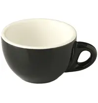 Inspire Espressokopjes | AROMA | Porselein | Zwart | 8cl | 6 Stuks | Ø70x45(h)mm 