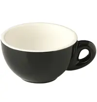Inspire Koffiekopjes | AROMA | Porselein | Zwart | 21cl | 6 Stuks | Ø95x55(h)mm