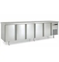 Coreco Doorgeef-Koelwerkbank | 700 RANGE | 686L | 2x 5 (Glas)Deuren (1/1 GN) | -2°C/+8°C | Statisch + Ventilator | Temperatuuralarm | 2695x700x850(h)mm