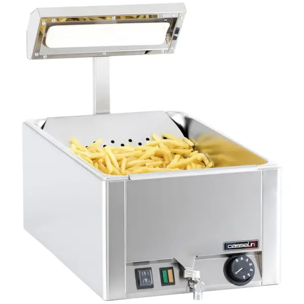 Friet-Warmhouder | 1/1 GN | 1.2kW (230V) | Aftapkraan | 330x540x500(h)mm