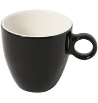 ECW Koffiekopjes | APPLE | Porselein | Zwart | 19cl | 12 Stuks | Ø75x71(h)mm