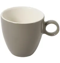 ECW Koffiekopjes | APPLE | Porselein | Lichtgrijs | 19cl | 12 Stuks | Ø75x71(h)mm