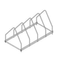 CombiSteel Dienbladenmand | CombiSteel Pannen-/Pottenwasser (PL 5565 PRSE) | RVS | 4 Vakken | 500x260x240(h)mm