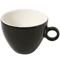 ECW Cappuccinokopjes | APPLE | Porselein | Zwart | 24cl | 12 Stuks | Ø92x72(h)mm