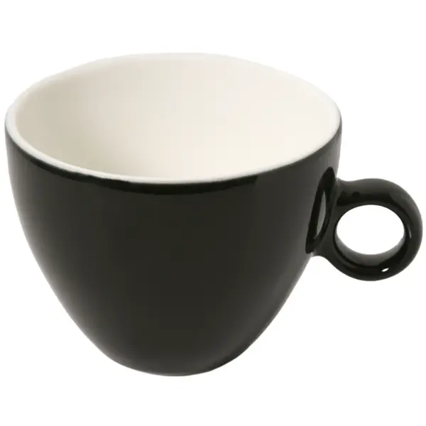 Cappuccinokopjes | APPLE | Porselein | Zwart | 24cl | 12 Stuks | Ø92x72(h)mm