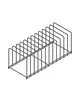 CombiSteel Dienbladenmand | CombiSteel Pannen-/Pottenwassers (PL 6565 PRSE/PL 12580 PRSE) | RVS | 12 Vakken | 630x260x250(h)mm 