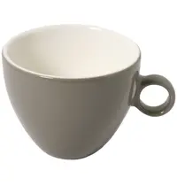 ECW Cappuccinokopjes | APPLE | Porselein | Lichtgrijs | 24cl | 12 Stuks | Ø92x72(h)mm