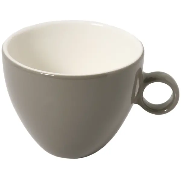 Cappuccinokopjes | APPLE | Porselein | Lichtgrijs | 24cl | 12 Stuks | Ø92x72(h)mm