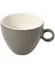ECW Cappuccinokopjes | APPLE | Porselein | Lichtgrijs | 24cl | 12 Stuks | Ø92x72(h)mm 