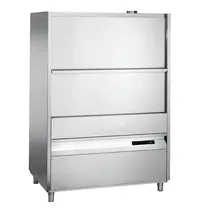 CombiSteel Pannen-/Pottenwasser | Mand 1260x800 | Afvoerpomp | Zeeppomp | Naglanspomp | Breaktank | 400V | Dubbelwandig | 1435x990x2058(h)mm