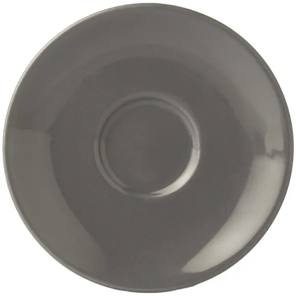 Schotels | APPLE | Porselein | Donkergrijs | 12 Stuks | Ø130mm