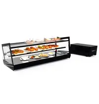 SAYL Tapasvitrine | KUBE | Zwart | +2°C/+6°C | Statisch | 2 Niveaus | Losse Koelunit (Inbouw) | 850x385x360(h)mm