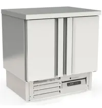 Coreco Koelwerkbank | 700 RANGE | 255L | 2 Deuren (1/1 GN) | -2°C/+8°C | Geforceerd | Temperatuuralarm | 925x700x950(h)mm