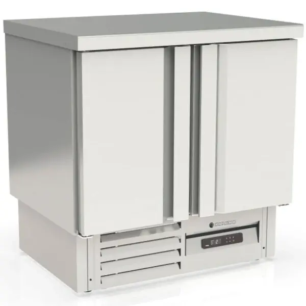 Koelwerkbank | 700 RANGE | 255L | 2 Deuren (1/1 GN) | -2°C/+8°C | Statisch + Ventilator | Temperatuuralarm | 925x700x950(h)mm