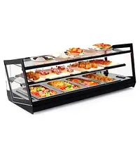 SAYL Tapasvitrine | KUBE | Zwart | 4x 1/3 GN | +2°C/+6°C | Statisch | 2 Niveaus | Externe Koeling (Excl.) | 850x385x360(h)mm