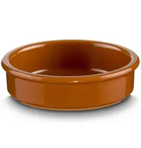 Regas Dipschaaltjes | KERAMIEK | Keramiek | Bruin | 11cl | 24 Stuks | Ø100x25(h)mm