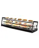 SAYL Verwarmde Tapasvitrine | KUBE | Zwart | 60°C/70°C | Statisch | 2 Niveaus | 1.04kW (230V) | 1190x395x360(h)mm 