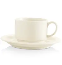 Gural Kopjes | DELTA IVORY | Porselein | Ivoorwit | 17cl | 12 Stuks | Ø77x55(h)mm