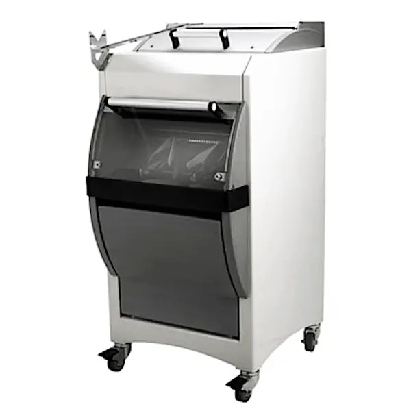 Broodsnijmachine | SELF-SERVICE | Brood 440x320mm | Snijdikte 9-16mm | Automatisch | Wielen (Geremd) | 0.49kW (400V) | Zelfbediening | 600x600x1330(h)mm