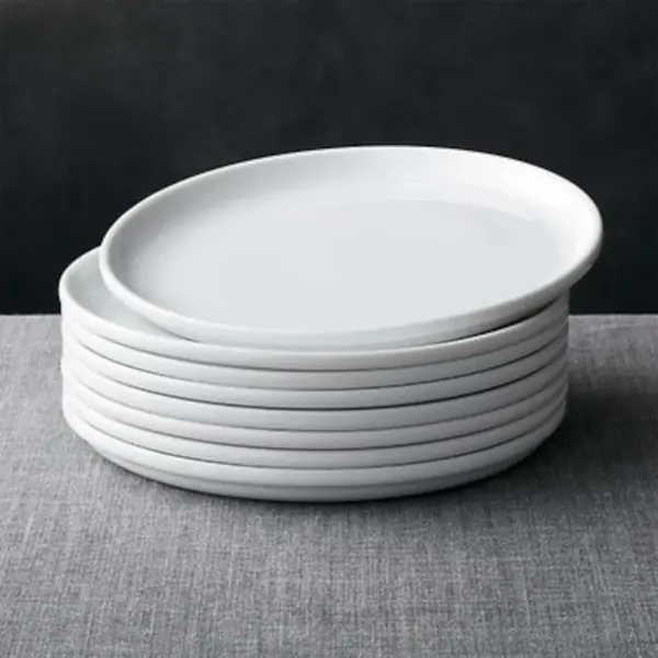 Borden | BILBAO | Porselein | Wit | 12 Stuks | Ø210mm