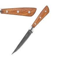 Comas Steakmessen | MONTBLANC | RVS/Hout | 6 Stuks | Lengte 230mm