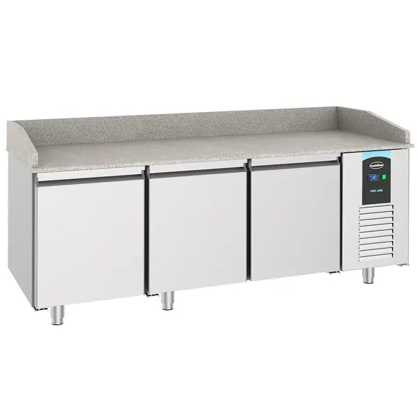 Pizzawerkbank | PRO LINE 615L | 3 Deuren (EN600x400) | -2°C/+8°C | Geforceerd | 2100x800x1080(h)mm