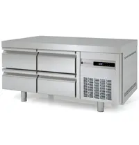 Coreco Koelwerkbank | 700 RANGE | Laag Model | 169L | 4 Laden (1/1 GN) | -2°C/+8°C | Geforceerd | Temperatuuralarm | 1345x700x600(h)mm