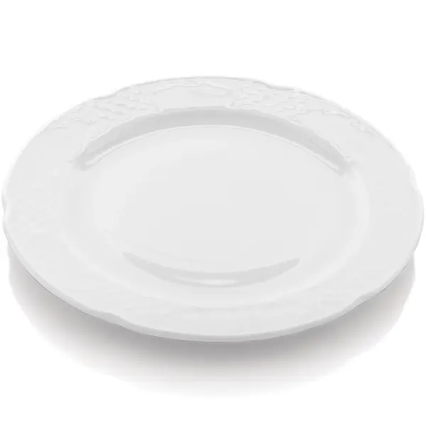 Borden | FLORA | Porselein | Wit | 12 Stuks | Ø250mm