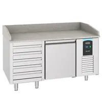 CombiSteel Pizzawerkbank | PRO LINE | 380L | 1 Deur + 5 Deegladen (EN600x400) | -2°C/+8°C | Geforceerd | 1550x800x1080(h)mm