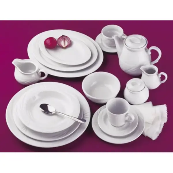 Borden | ARCADIA | Porselein | Wit | 6 Stuks | Ø250mm