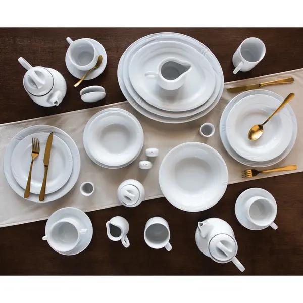 Schotels | ARCADIA | Porselein | Wit | 6 Stuks | Ø145mm