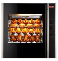 INOTECH by SOFINOR Kippengrill | ATLANTIS | Elektrisch | 8 Korven | 24-32 Kippen | 50°C/230°C | 11.1kW (400V) | Timer | 995x812x1012(h)mm