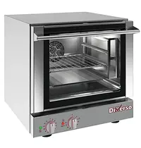 Diverso by Diamond Heteluchtoven | 4 Niveaus (2/3 GN) | Elektrisch | 50°C/270°C | 2.8kW (230V) | 590x650x575(h)mm
