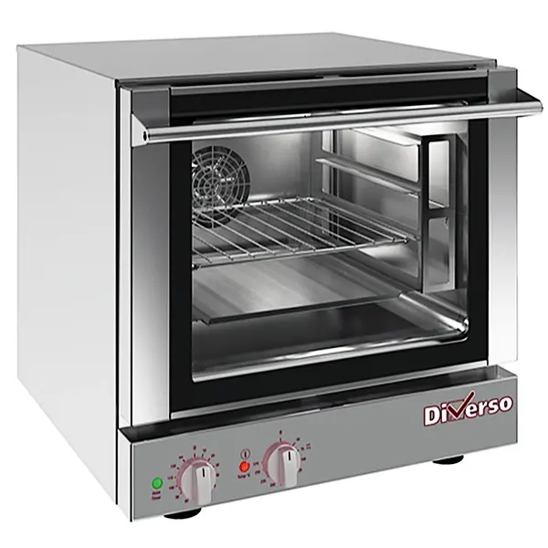 Heteluchtoven | 4 Niveaus (2/3 GN) | Elektrisch | 50°C/270°C | 2.8kW (230V) | 590x650x575(h)mm