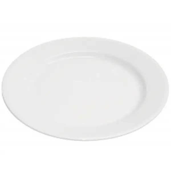 Borden | KASZUB | Porselein | Wit | 6 Stuks | Ø210mm