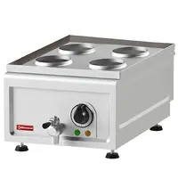 Diamond Dumpling-/Dim Sum Stomer | VAPOR LINE | Elektrisch | 4x Ø150mm | 30°C/110°C | 6W (400V) | Aftapkraan | 380x600x260(h)mm
