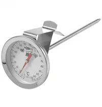 EMGA Vlees thermometer RVS met bevestigingsclip 0/+300 graden 14(l)cm