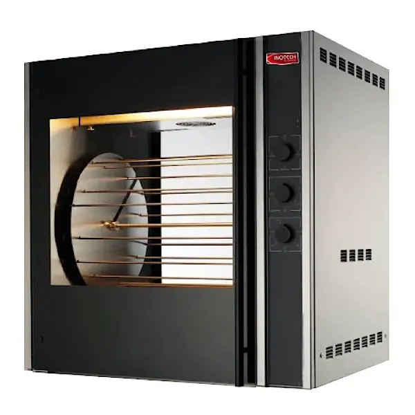 Kippengrill | ATLANTIS | Elektrisch | 3/4/6 Korven | 6-24 Kippen | 50°C/230°C | 230/400V | Timer | 800x660x845(h)mm