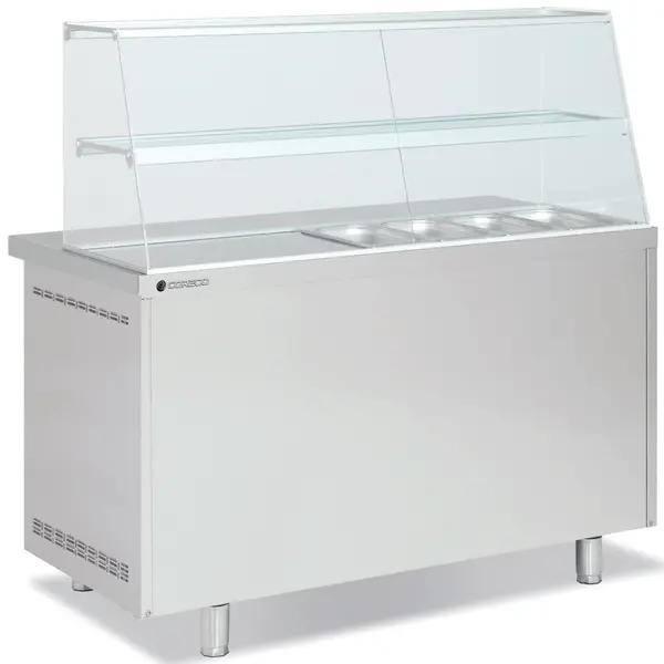 Saladette | 700 RANGE | 255L | 2 Deuren (1/1 GN) | Boven 4x 1/3 GN | 0°C/+8°C | Geforceerd | Glasopzet | Temperatuuralarm | 1345x700x850/1350(h)mm