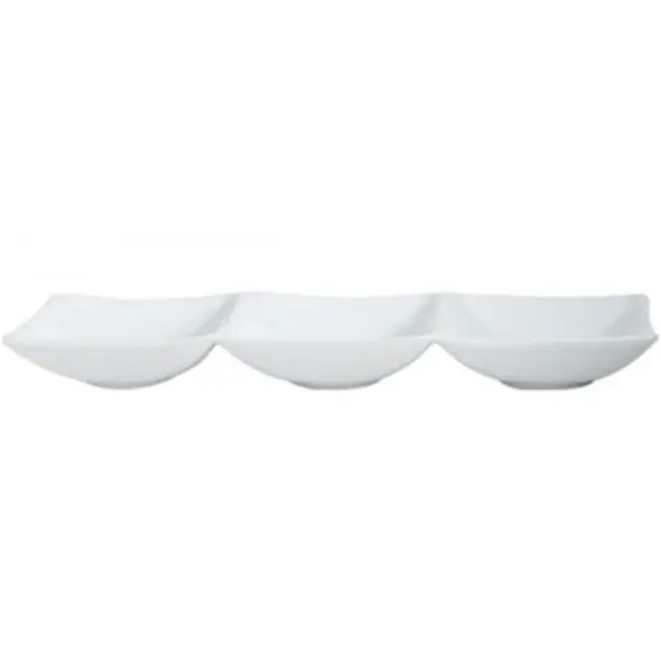 Sausschaaltjes | HONG KONG | Porselein | Wit | 12 Stuks | 250x80mm