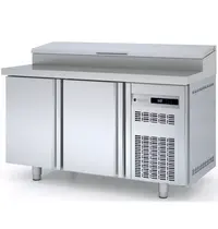 Coreco Saladette | 700 RANGE | 255L | 2 Deuren (1/1 GN) | Boven 8x 1/4 GN | 0°C/+8°C | Geforceerd | Klapdeksel | Temperatuuralarm | 1345x700x850/1021(h)mm