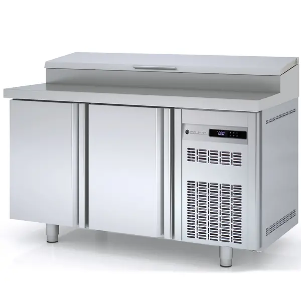 Saladette | 600 RANGE | 245L | 2 Deuren | Boven 8x 1/4 GN | 0°C/+8°C | Statisch + Ventilator | Klapdeksel | Temperatuuralarm | 1495x600x850/1021(h)mm