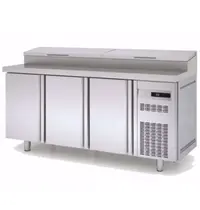 Coreco Saladette | 600 RANGE | 380L | 3 Deuren | Boven 12x 1/4 GN | 0°C/+8°C | Statisch + Ventilator | Klapdeksels | Temperatuuralarm | 2020x600x850/1021(h)mm