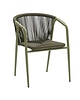 E.R.S. Stoel | Rotan/Aluminium | Groen | In-/Outdoor | Stapelbaar | 570x640x760(h)mm 