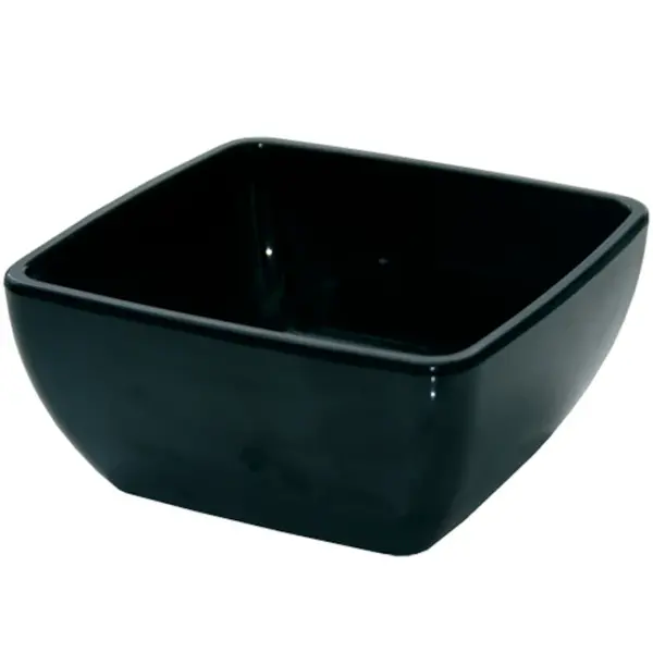 Kommen | Melamine | Zwart | 15cl | 24 Stuks | 90x90x45(h)mm