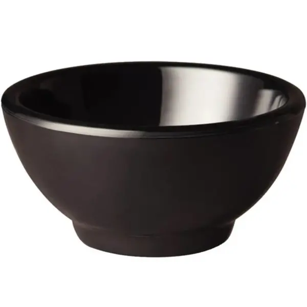 Dipschaaltje | Melamine | Zwart | 13cl | Per Stuk | Ø89x45(h)mm