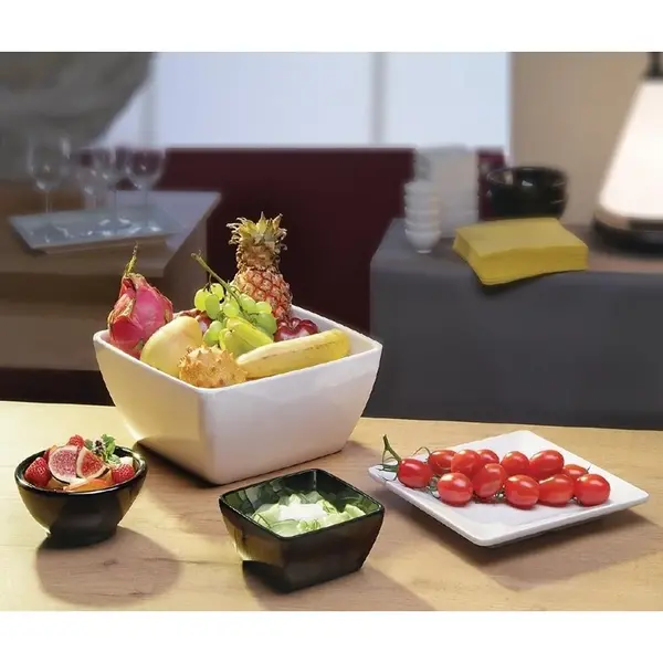 Dipschaaltje | Melamine | Zwart | 13cl | Per Stuk | Ø89x45(h)mm