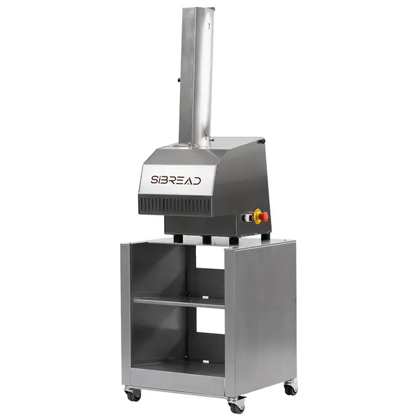 Stokbrood-/Baguettesnijmachine | MERCURY | Invoer 134x100mm | Snijdikte 13-90mm | 0.18kW (230V) | Optioneel Onderstel + Timer | 430x530x1010(h)mm