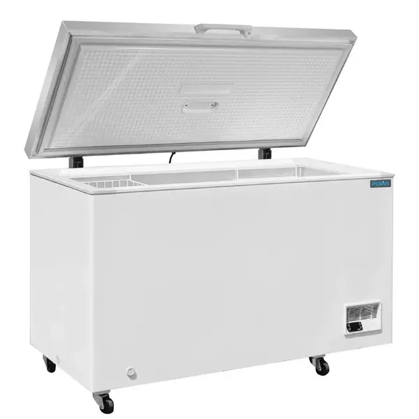 Vrieskist | G-SERIE | Wit/RVS | 400L | -18°C/-25°C | Statisch | Kanteldeksel | 1435x730x970(h)mm