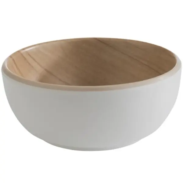 Dipschaaltje | FRIDA | Melamine | Wit | 10cl | Per Stuk | Ø85x35(h)mm